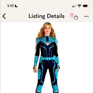 Captain Marvel womans costume. Bought it but did not use it.  Great condition.